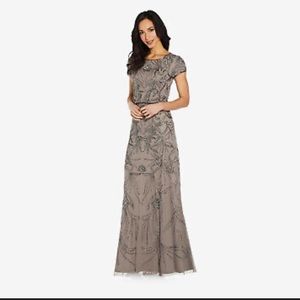 Beaded Adrianna Papell long formal dress
